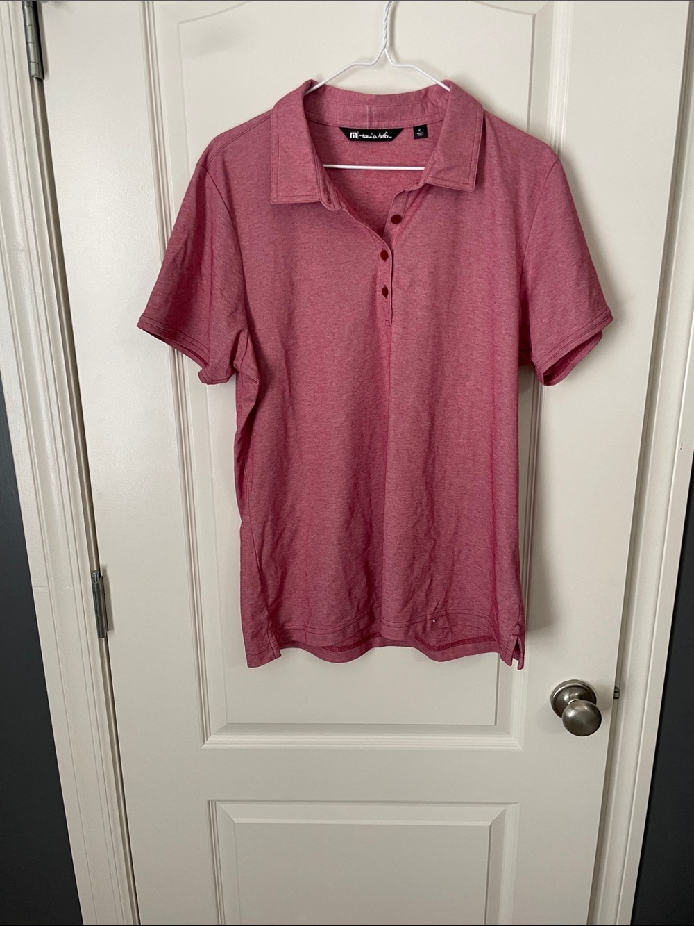 Travis Mathew Men's Heathered Rose Polo - Short Sleeve